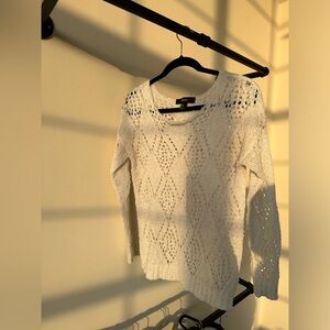 White knit Forever 21 sweater